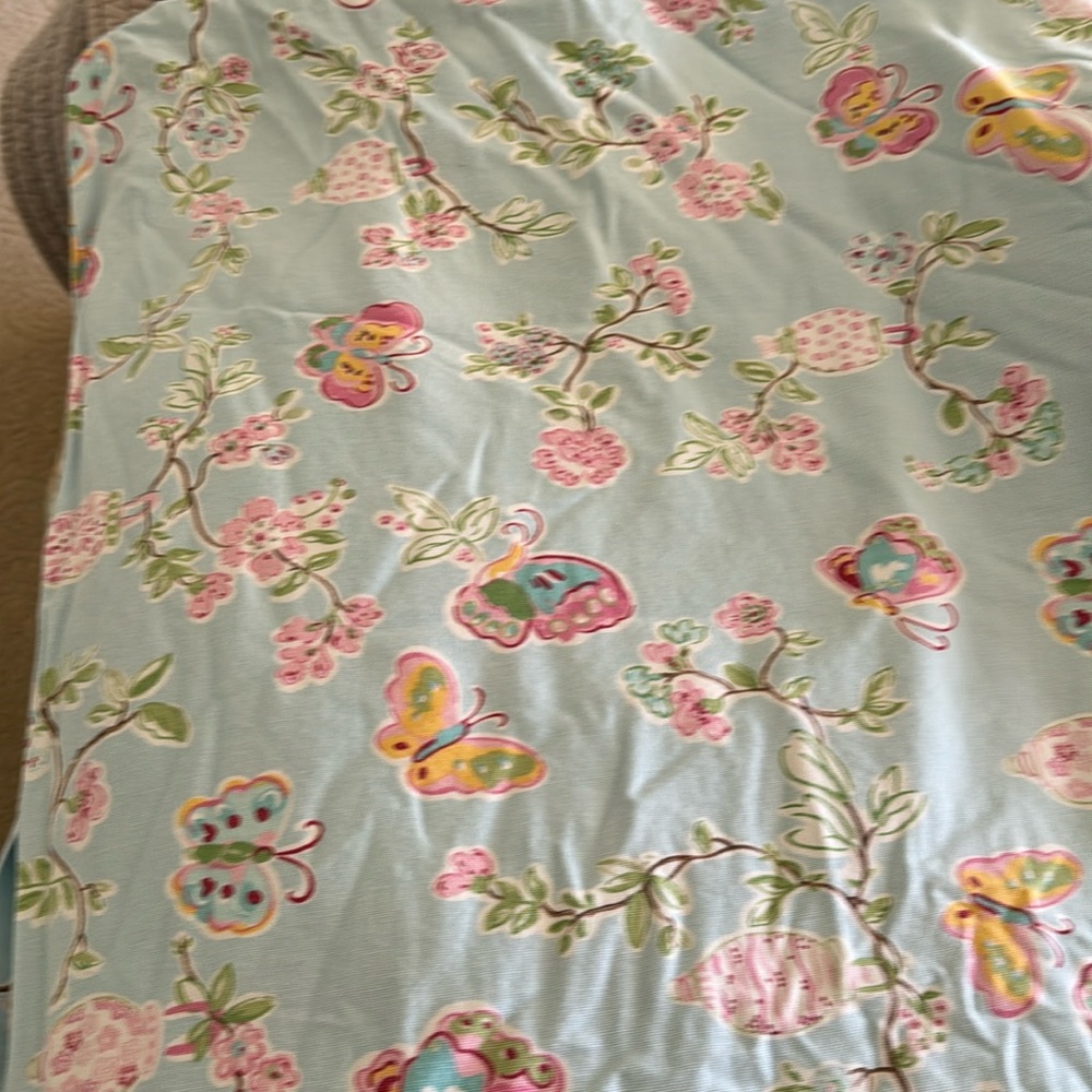 Pottery Barn Kids Full/Queen Duvet - Butterflies